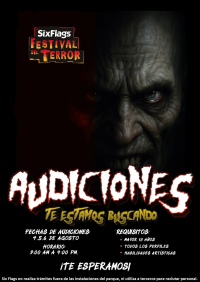 Audiciones – Festival del Terror, Six Flags México